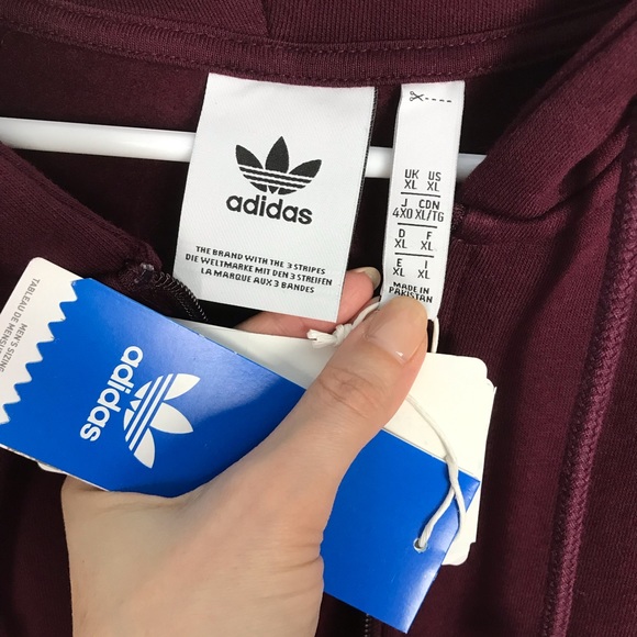 NEW Adidas Full-Zip Logo Hoodie - Picture 7 of 7
